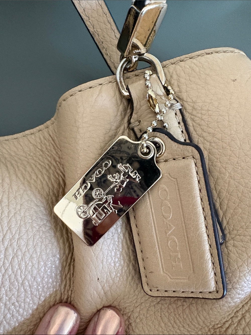 Coach Pebbled Leather Madison Carryall Shoulder Tote - Picture 2 of 14